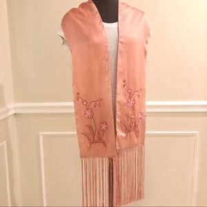 NEW FRANGI Scarf Pink with Beading detail